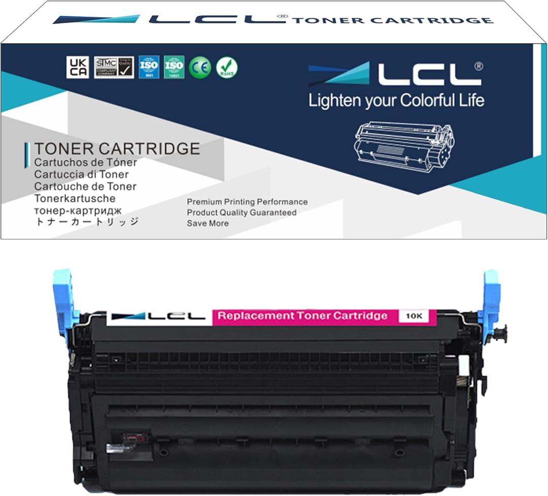 LCL Remanufactured Toner Cartridge Replacement for HP 643A Q5953A for HP Color Laserjet 4700 4700n 4700dn 4700dtn 4700PH+ 4710 Printer (Magenta 1-Pack)