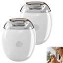 2026 New Automatic Fingernail Grinder, Electric Nail Clippers with LED Light & 3 Speeds, 360 Silent Auto Fingernail Cutter and Polishing, Trimmer for Whole Family White,2PCS