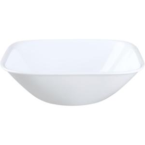 Corelle Square Pure White 22 Ounce Glass Soup/Cereal Bowl (Set of 4)