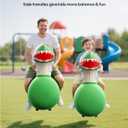 QPAU Inflatable Bouncy Dinosaur Toys 2 PCS with Hand Pump, Heavy Duty Giant Bouncy Pal, 220lbs Load Capacity, Ride On Bouncy Animal Hopper Toy, Indoor Outdoor Bouncers for Kids Girls Boys Ages 5+