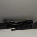 Furnishh 4x4 Fence Post Anchor Ground Stakes (Inner Diameter 3.5 x3.5 Inches), 24" Long Black Powder Coated Post Spikes for Mailbox, Set of 4