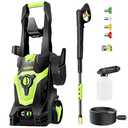 Electric Pressure Washer, Foam Cannon, 4 Different Pressure Tips, Power Washer, 3800 PSI 2.4 GPM
