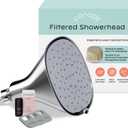 Canopy Filtered Shower Head - High Pressure Shower Head Filter for Hard Water - Shower Filter To Remove Impurities for Healthier Scalp, Skin & Hair - Support Hair Growth & Minimize Breakage - Chrome