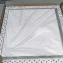 Aluminum Framed Exhaust Vent Cover, 14.25"x14.25" White Flush Exhaust Mount