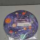 Zopeal Space Astronaut Cupcake Stand Space Themed Birthday Party Decorations 3 Tier Planet Cupcake Holder Cake Stand Decorations Galaxy Spaceman Dessert Tower for Space Shower Party Supplies