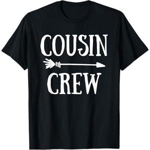 Cousin Crew Squad Family Matching Group Adults Kids Toddlers T-Shirt, Medium 