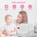 Silicone Microwave Steam Sterilizer Bags with Mini Oven Gloves, ZCBB Reusable Silicone Steaming Bags for Baby Bottles, Breast Pump, Accessories, Great for Home and On-The-Go, White (2PC)