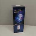 Jellyfish Lamp 12"-Black Minimalist Cylinder Table Lamp with 2 Large Jellyfish & 2 Fish,16 Color Changing LED,USB Powered,Remote Control,Jellyfish Light Lamp for Kids Christmas Gift