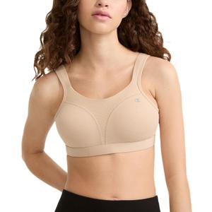 Champion Womens Sports Bra, High-Impact, Maximum Support, Breathable, Moisture Wicking (38DDD, Nude)