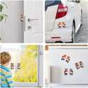 Super Soft Silicone Anti-Collision Sticker - 3D Animal Big Belly Stickers for Doors, Windows, and Home Decor (Shiba Inu, Kitten, Puppy) -6 Pairs