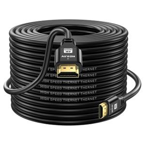 HDMI Cable 75ft, 4K@60Hz, 18Gbps High Speed HDMI 2.0 Cord, Ultra HD,Ethernet Audio Return,Video 4K,1080p,3D,Arc, HDR Compatible with Xbox,PS5/PS4,HDTV,Laptop ect(Black)
