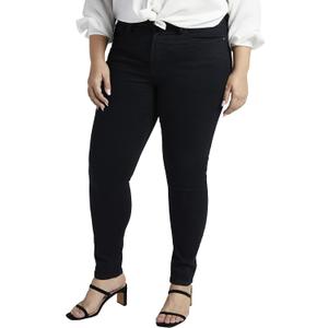 Jag Jeans Womens Forever Stretch Fit High Rise Skinny Jeans - Legacy (Large, Black)