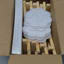 8 Pack 8x10 in Canvas Boards for Painting,Canvas for Painting with 9.5" Easel, Art Canvas Painting Kit with 10 Brushes & 2 Paint Tray for Kids Teenagers Acrylic Pouring Oil Water Color Gift