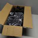 LANTEFUL 10 Tiers Shoe Rack 50 Pairs Large Capacity Tall Shoe Organizer Sturdy Shoe Storage with Two Hooks Space Saving Metal Wide Shoe Rack for Closet, Entryway, Bedroom, Black (10 Tier-61.2" High-34" Wide)