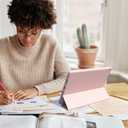 Case for iPad 9.7 inch 6th/5th Generation, Trifold Stand Smart Auto Sleep/Wake Cover, Lightweight Soft TPU Case with Pencil Holder for iPad 9.7" 2018/2017, Pink