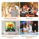 Artunion Framed Paint by Numbers Kit for Adults Beginners & Kids Ages 8-12,Couple Bird Paint by Number with Frame,Birds in Love Animal Paint by Numbers Kit on Canvas 10 * 10 Inch Without Easel (ZXT-320-F)