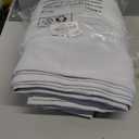 ChrisDowa 100% Blackout Curtains 72 inch Long for Bedroom with Black Liner, 2 Thick Layers Total Blackout Thermal Insulated Grommet Window Curtains 2 Panels Set (Greyish White, 42 x 72 Inch)