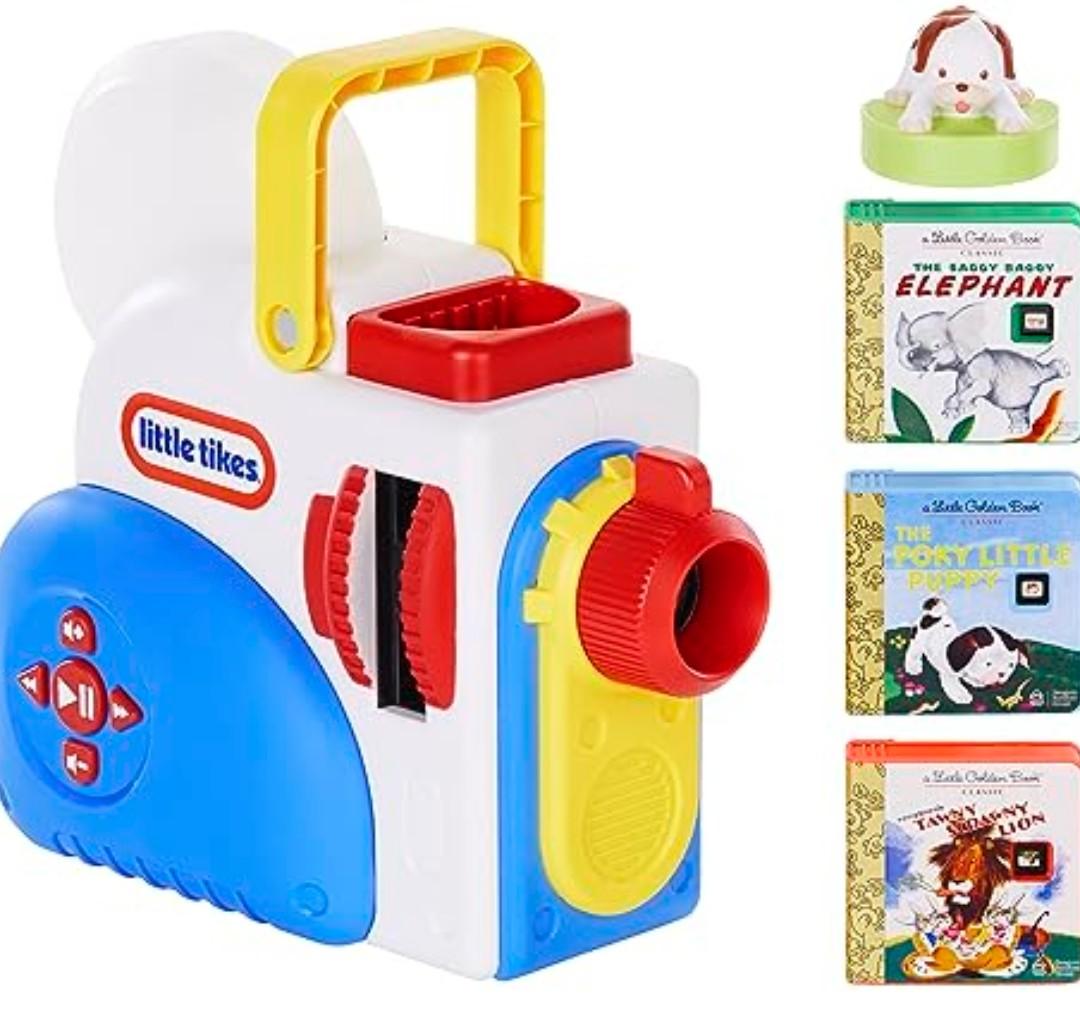 Little Tikes Story Dream Machine Starter Set, Storytime, Books, Little Golden Book, Audio Play, The Poky Little Puppy Character, Nightlight, Toy Gift for Toddlers and Kids Girls Boys Ages 3+