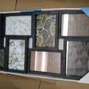 MELANNCO 24 x 12 Inch 8 Opening Photo Collage Frame, Displays Four 4x6 and Four 6x4 Inch Photos, Black