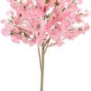 Artificial Cherry Blossom Tree 6FT, Faux Sakura with Realistic Pink Silk Flowers and Plastic Pot, Indoor & Outdoor Plant Decoration for Home, Office, Wedding, Garden, Party