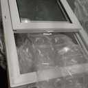 36" x 24" Vinyl Basement Sliding Window,Removable Flange,White