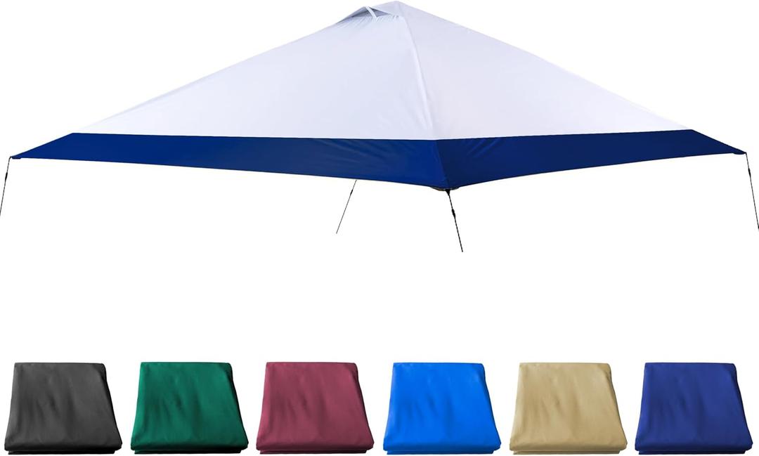 Navy Blue 13x13 FT Replacement Canopy Cover with Air Vent Silver