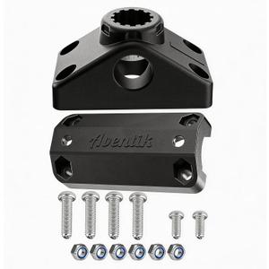 Rail Mount Adapter for Side Deck Mounting Bracket, Fit 7/8" & 1" Round/1" Square Rails Compatible with Scotty Accessories. (Rail Mount Adapter & Side Deck Mounting)