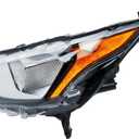 Replacement Driver Left Side Black Trims Halogen Headlight Headlamp for Ford Transit Connect from 2019 to 2023