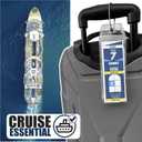 Cruise On Celebrity Cruise Luggage Tag Holder (4 Pack)  Fits All Celebrity Ships & Tags, Clear Travel Essentials for 2026-2027, Durable Waterproof Cruise Ship Accessories