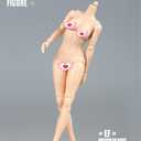 1/6 Scale Female Figure Body, Female Pale Skin Large Bust Half-Seamless Flexible Action Figure Body Doll Collection