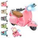 LUFZFEU Accessories for LABUBU, Scooter Toy for Labubu with Lights & Music Rotate 360°, Cute Motorcycles for Labubu, Decor Desktop Ornaments for Doll Collectors Battery Not Included (Pink)