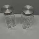 Netany 2 Pack 1.2 Liters/40 oz Small Square Glass Pitcher with Lid and Handle for Fridge, Iced Tea and Coffee Carafe Storage Container, Resistant to Hot and Cold Borosilicate Jug