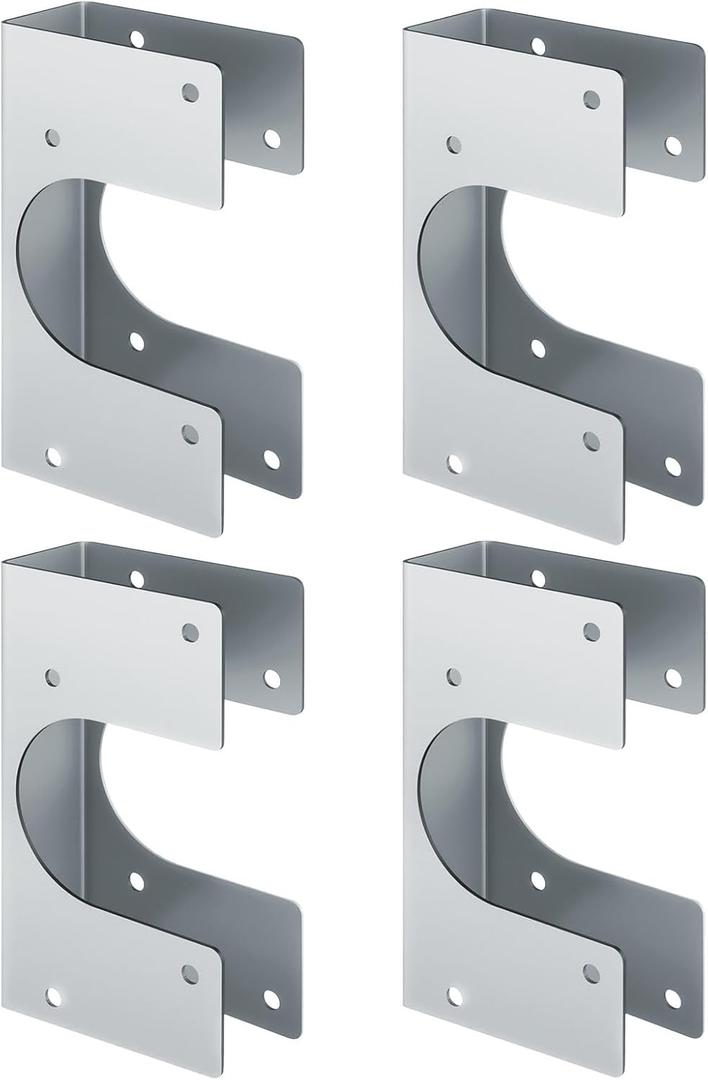 Heavy Duty 16 Gauge Stud Shoe, MUZIK Stud Shoes 2x4 & Stud Shoes for 2X Studs - 1.5"x6.25" Galvanized Steel, Fits 2-3/8" Pipes, IBC/IRC Code Compliant Pipe Support