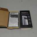 PowerBear Portable Radio | AM/FM, 2AA Battery Operated with Long Range Reception for Indoor, Outdoor & Emergency Use | Radio with Speaker & Headphone Jack (Silver)