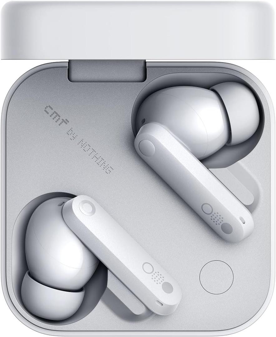 CMF Buds Pro 2 Wireless Earbuds with Smart Dial, 50dB Hybrid Noise Cancelling Earbuds Wireless Bluetooth 5.4, 11mm Bass with LDAC, 6 Hi-Res Audio Mics, 43H Playtime, Fast Charging Case, Light Grey