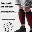 1Pcs Shin Defender Shin Guards Kids with Box, Shindefender Soccer Shin Guards Sleeves, Size S/M (6-10 Years)