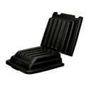 Rubbermaid Commercial Products Cube Lid for Utility Tilt Trucks, 1/2 Cubic Yard, Black Rolling Cart Accessory, Compatible with Tilt Trucks