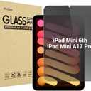 ProCase Privacy Screen Protector for iPad Mini 7th(A17 Pro) 2024 / Mini 6th Generation 8.3" 2021, Anti-Spy Tempered Glass Film Guard for iPad Mini 7 6 8.3 Inch -1 Pack