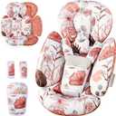 Infant Insert Compatible with 4moms Mamaroo & Graco Swing and Infant Car Seat, Stroller, Other Baby Swing, Rocker, Bouncer, Bassinet Newborn Insert Head & Body Support Cushion, Reversible Design, 1"D x 1"W x 1"H