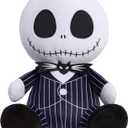Disney Tim Burtons The Nightmare Before Christmas Jack Skellington Comfort Weighted Plush, Kids Toys for Ages 3 Up by Just Play