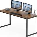 SHW Mission 55-Inch Home Office Computer Desk, Walnut