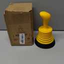 Meadow Lane Small 7" Sink Plunger - Mini Clog Remover for Kitchen & Bathroom Sink Drains - Hand Ergonomic, Space-Saving & Powerful Suction - Universal Fit for Home or Commercial Use, Yellow (1 Pack)