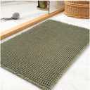 Waffle Bath Mat Rug, Super Absorbent Non Slip Bath Mats for Bathroom Mat Ultra Soft Bathmat Machine Washable Bathroom Rugs with Tassels, Bath Rugs Beside Tub, 18" x 30"