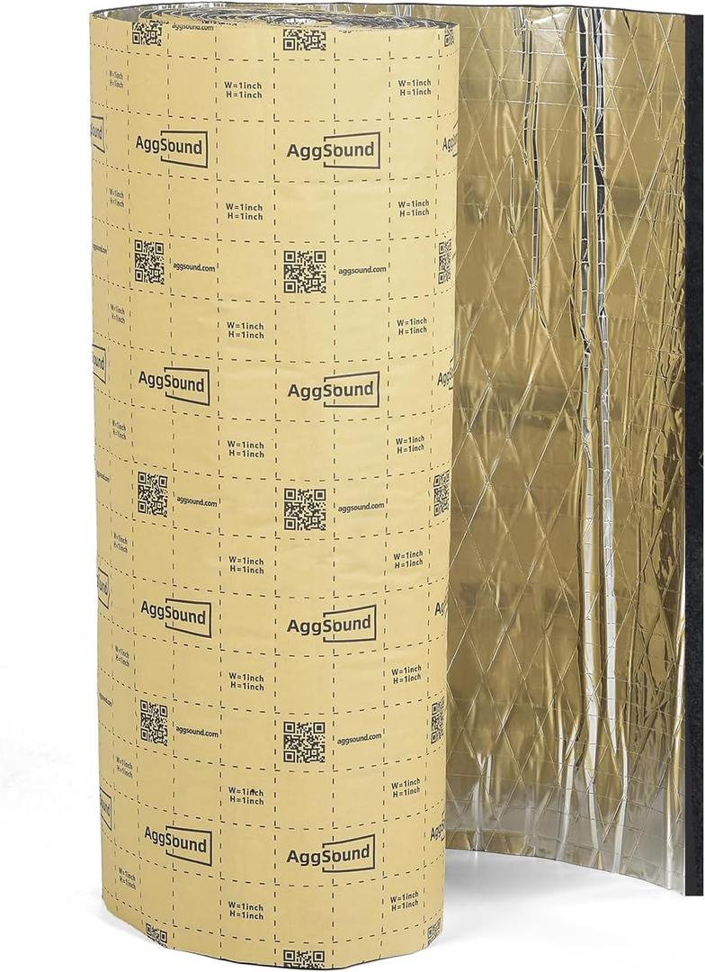 394mil(10mm) 6.46sqft Car Heat Sound Deadening Mat - Automobile Heat Insulation Roll Hood Foam for Audio Noise Insulation and Vibration Dampening Material, Floor, Door, RV and Trunk