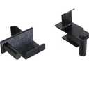 Multi-Function Power Cage with J-Hooks – Safety Straps and Optional LAT Pulldown Attachment and Cable Crossover – H. J-Hooks, Pair – Black