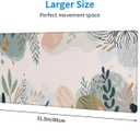 Abstract Boho Desk Mat Gaming Mouse Pad Green Pink XL Mouse Pad Large Mousepad Extended Laptop Keyboard Mat Gaming Desk Pad Mouse Mat Office Computer Keyboard Laptop Home 31.5"x11.8"