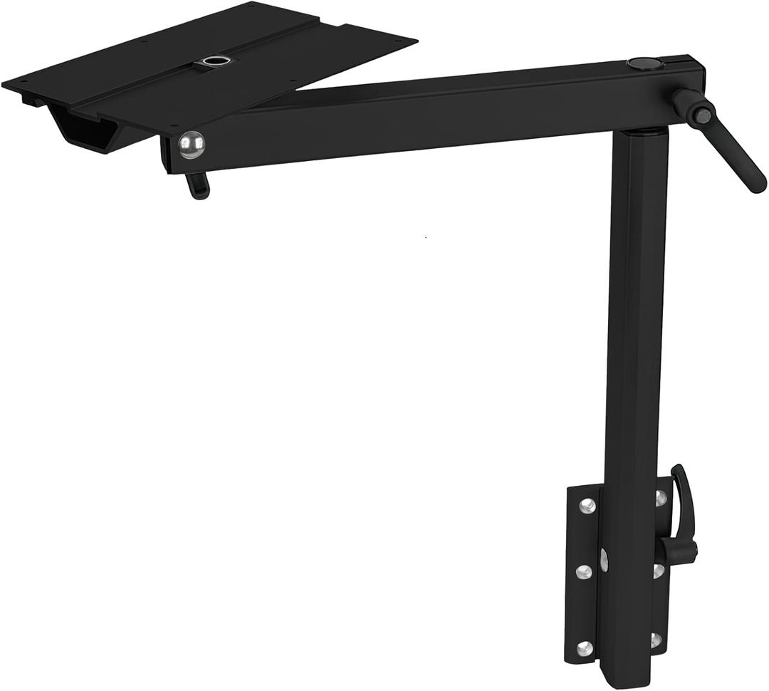 EzeXpreze RV Adjustable Table Leg, 360 Degree Rotation Aluminum Alloy Removable RV Table Leg, Height Adjustable RV Table Leg Bracket for Caravan Motorhome Yachts