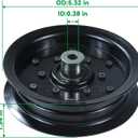 532196106 Idler Pulley Replaces 532197379 Craftsman 196106 197379 for Husqvarna 54" 46" Z254f Z254 YTH22v46 LGT2654 RZ5424 YTH2348 YTH24v48 YTH24k48 RZ5426 Craftsman 54" 42" Mower