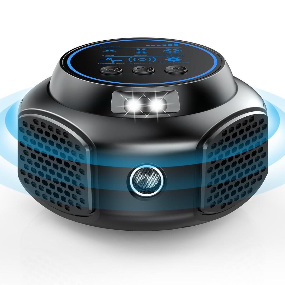 Ultrasonic Pest Repellent Plug in, Indoor Pest Rodent Control for Mouse Mice Rat Squirrel Bat Roach Spider Ant Bug, Electronic Repelling Device Mouse Traps for House Kitchen Garage Basement