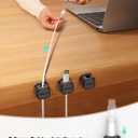 9 Pack Magnetic Cable Clips [Cable Smooth Adjustable] Cord Holder, Under Desk Cable Management, JOYROOM Adhesive Wire Holder Keeper Organizer for Home Office Desk Phone Car Wall Desktop Nightstand